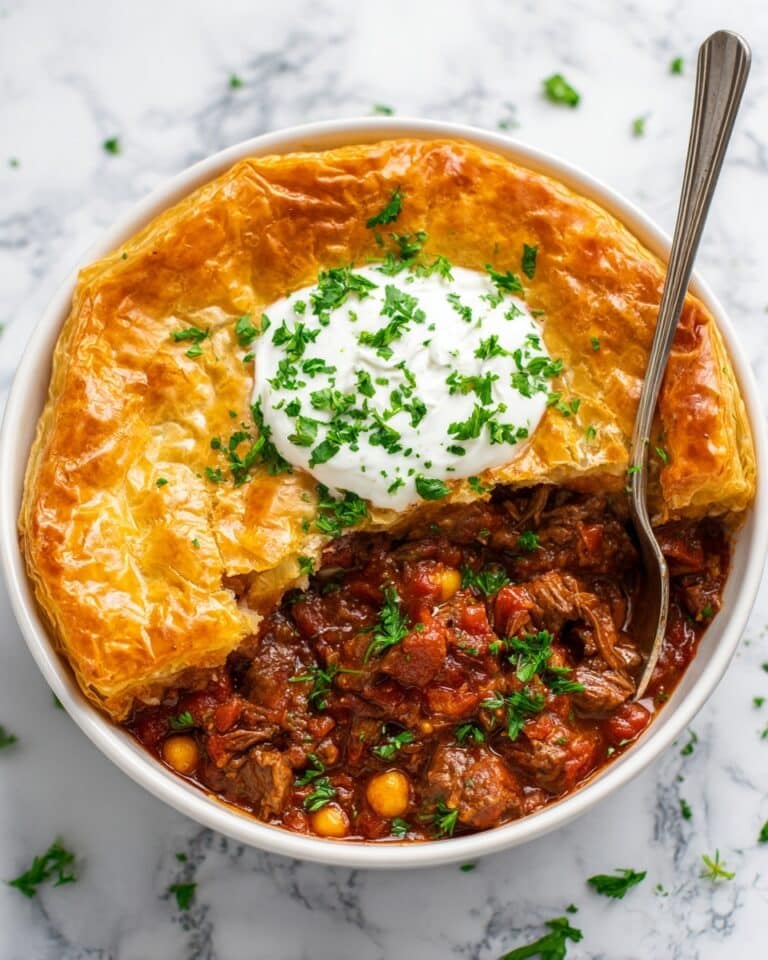 Short Rib Chili Pot Pie Recipe