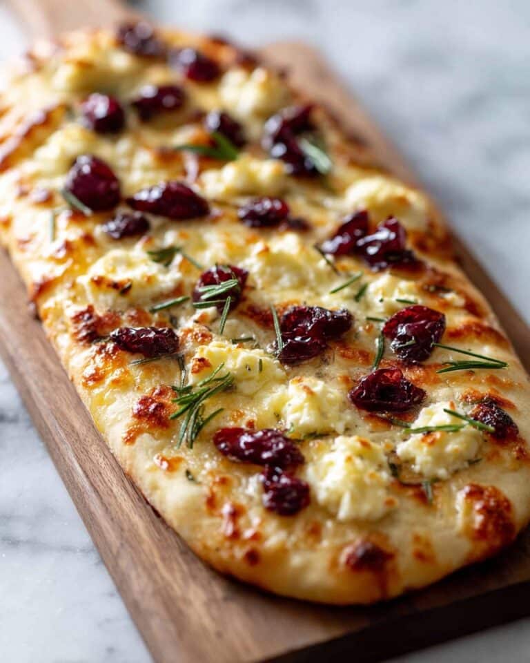 Roasted Cranberry and Goat Cheese Flatbread Recipe