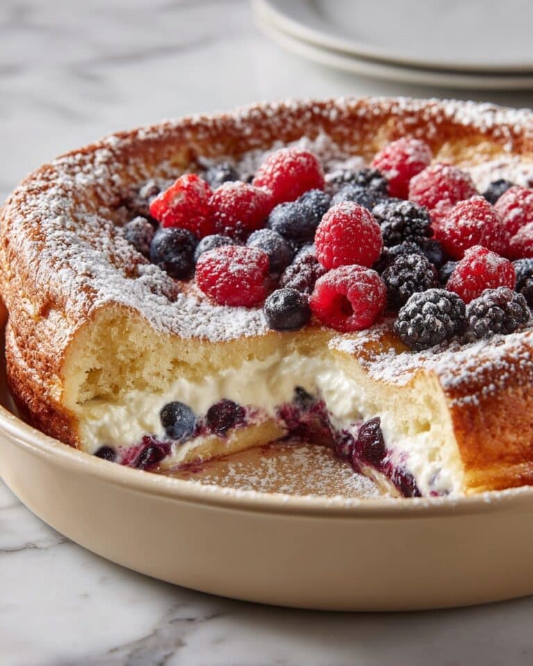 Berries & Cream Stuffed French Toast Casserole Recipe