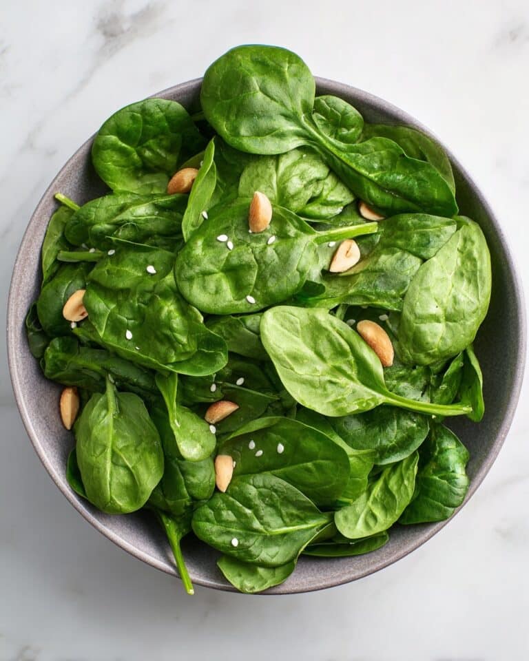 Japanese Spinach Salad with Sesame Dressing Recipe