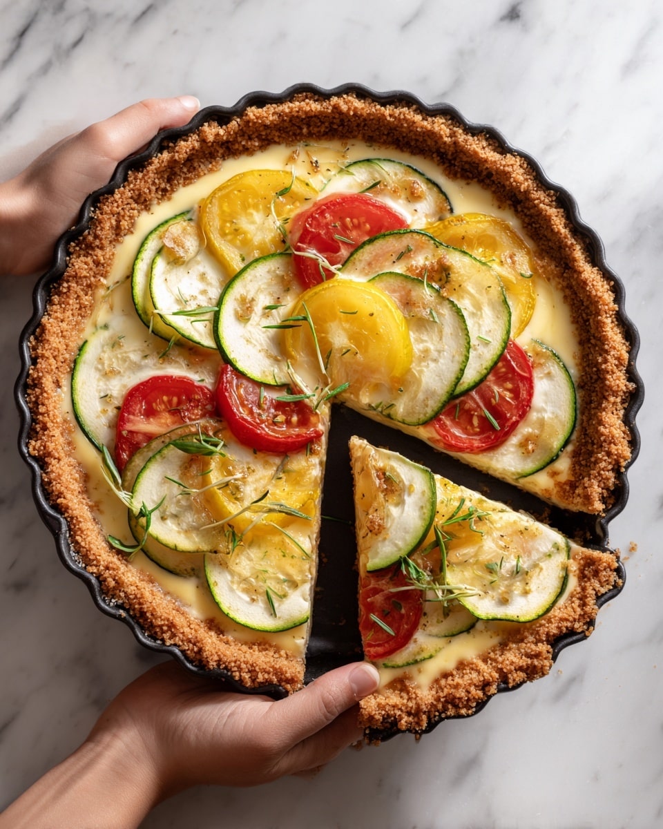 Crustless Garden Vegetable Quiche Recipe - Recipe Image
