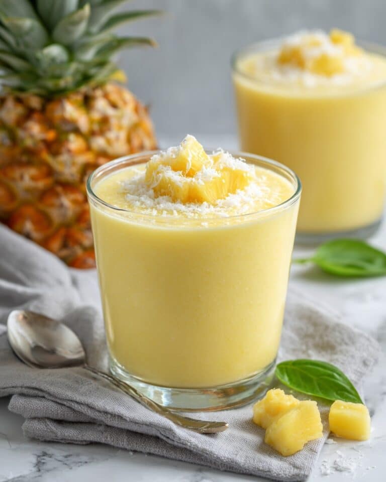 Fruity Summer Cold Pineapple Soup Recipe