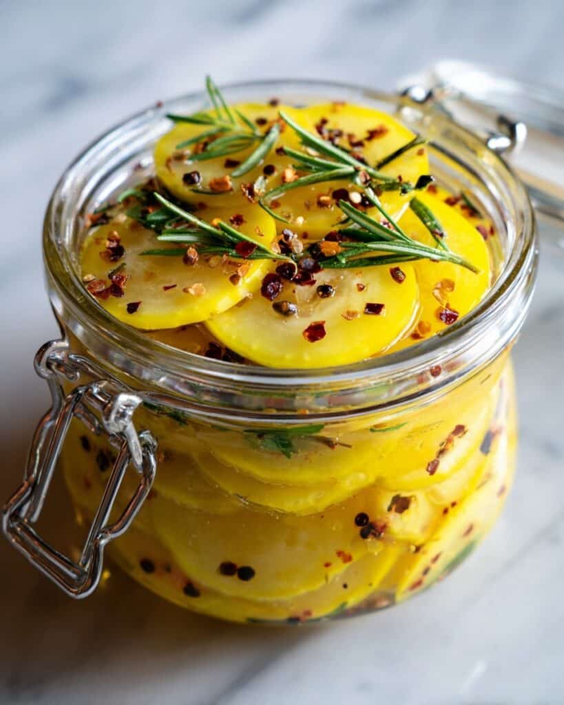 Sweet Yellow Squash Pickles Recipe