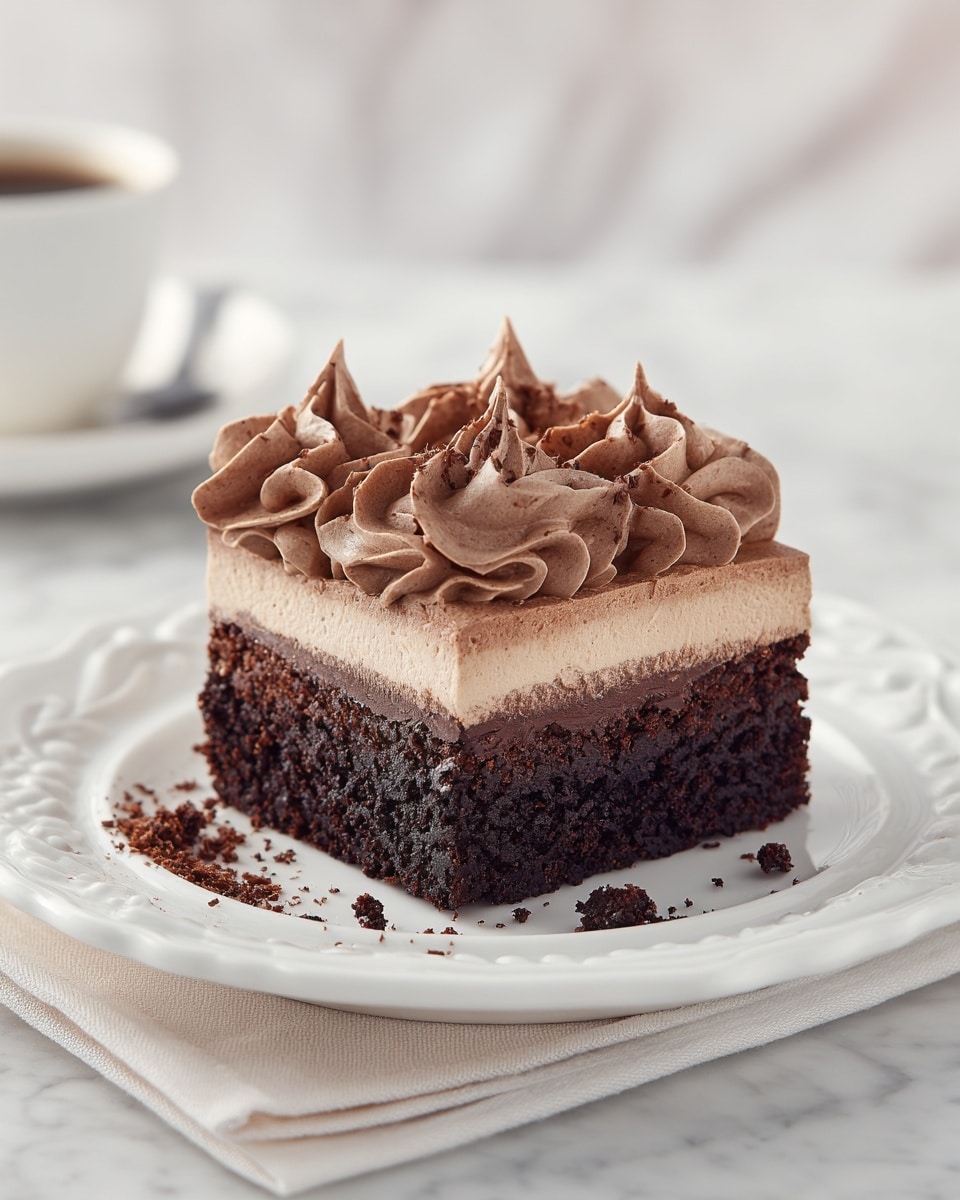 Skinny Chocolate Cake with Greek Yogurt and Light Cool Whip Recipe - Recipe Image