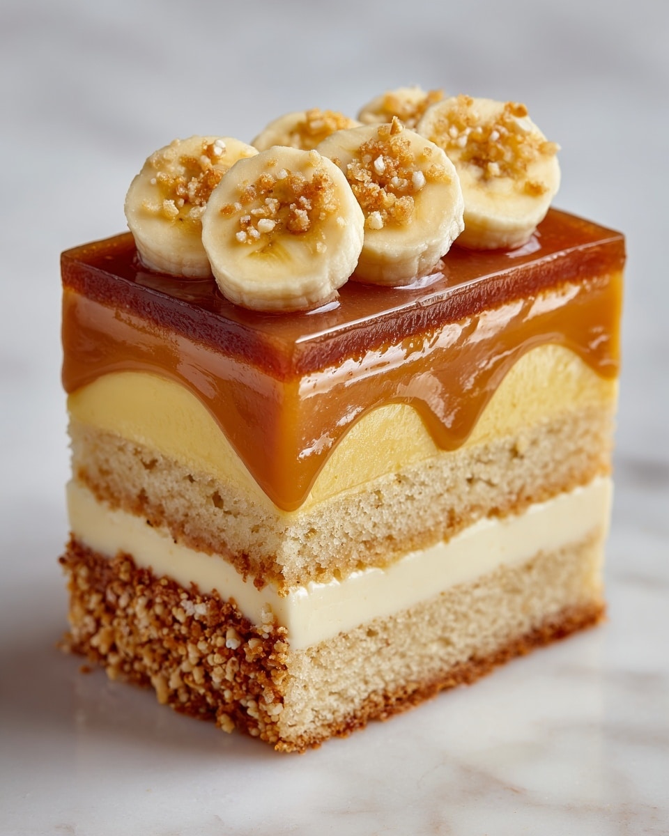 Banana Cake with Salted Caramel Frosting Recipe - Recipe Image