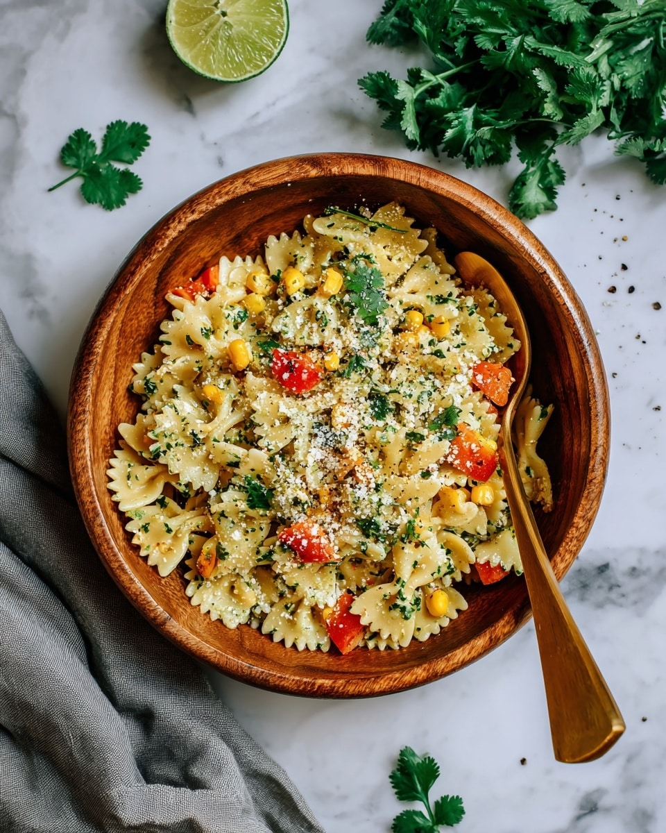 Cilantro Lime Pasta Salad Recipe - Recipe Image