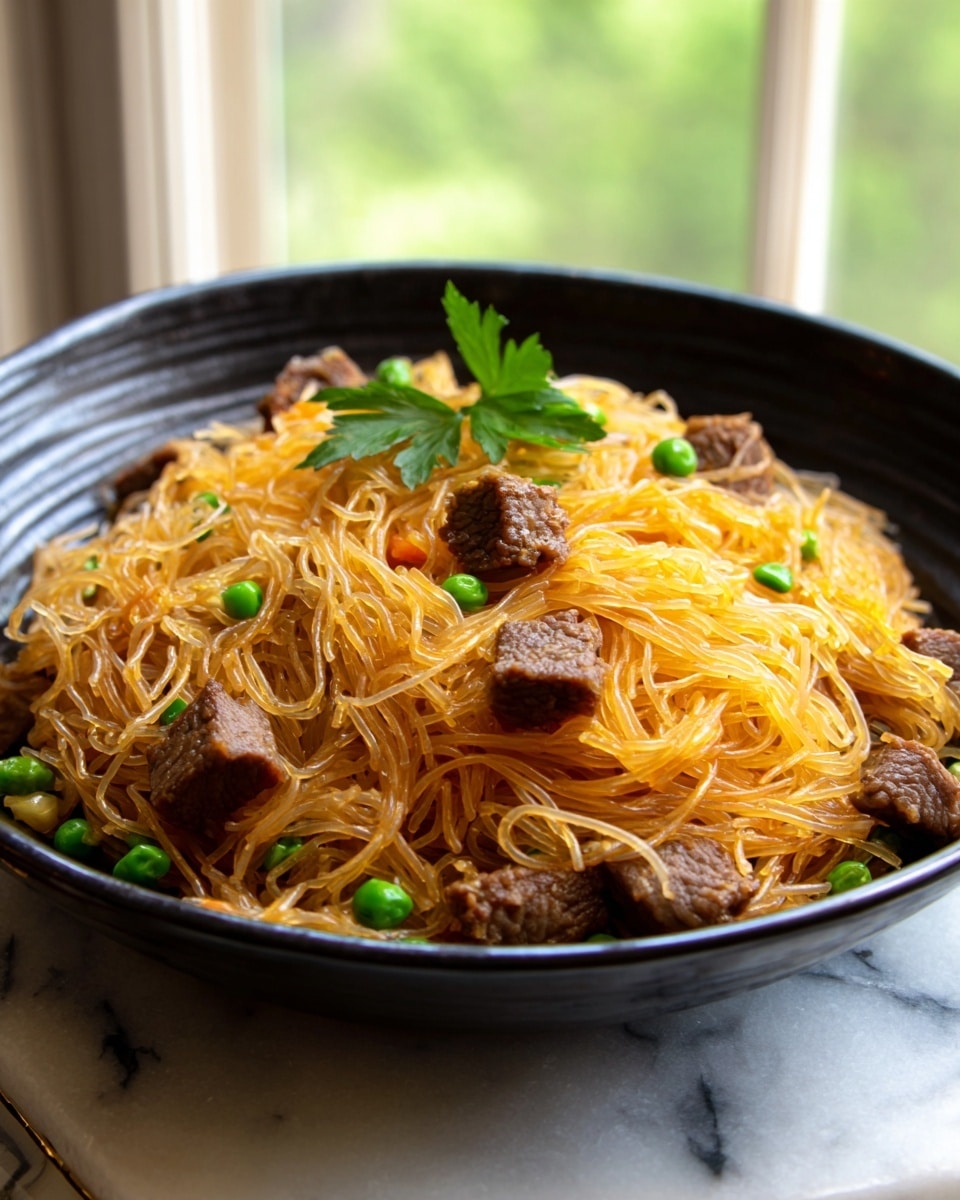 Filipino Pancit With Beef Recipe - Recipe Image