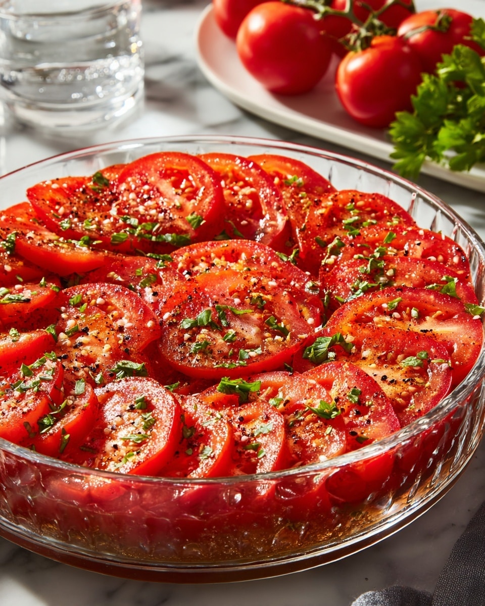 Easy Marinated Tomatoes Recipe - Recipe Image