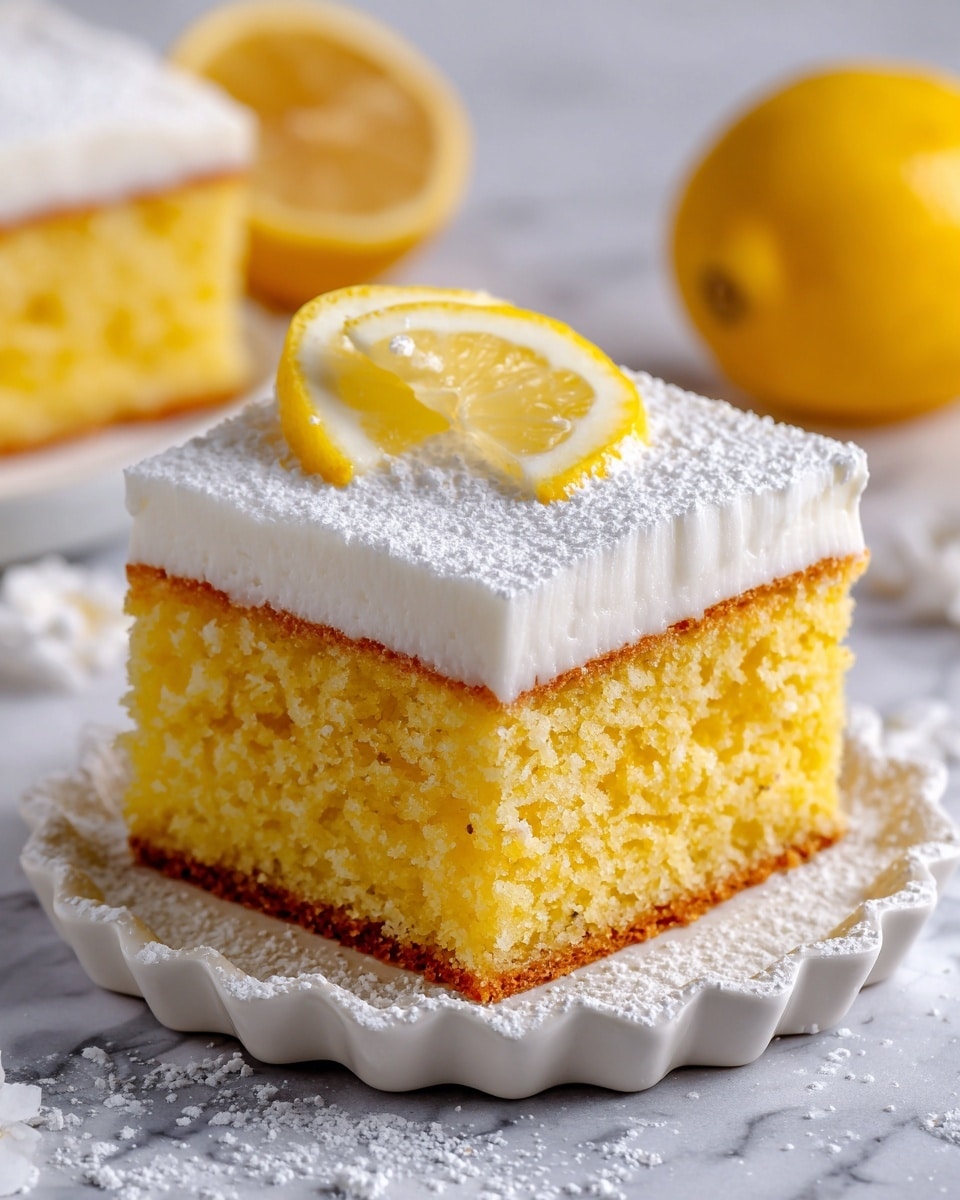 Lemon Gooey Butter Cake Recipe - Recipe Image