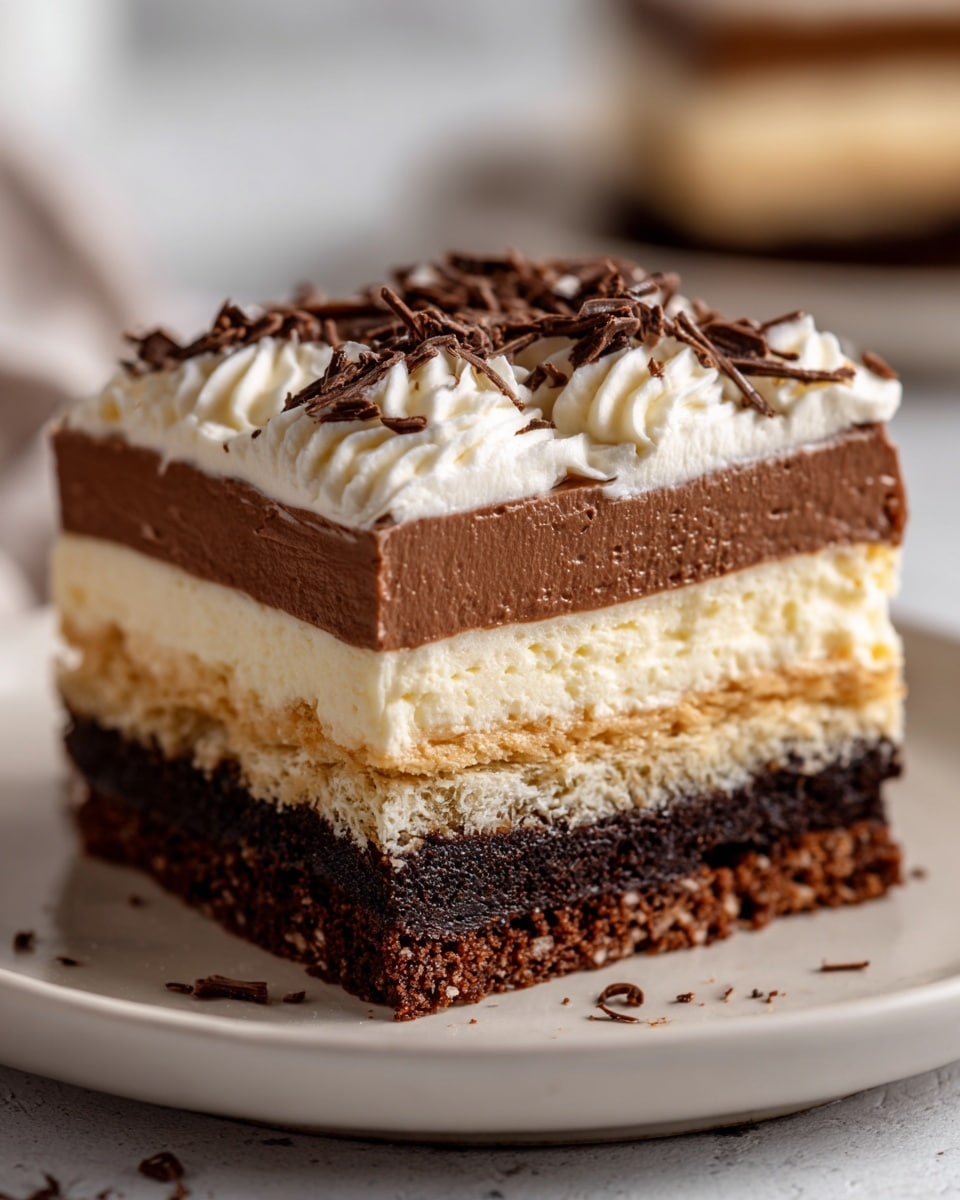 Mini Chocolate Layered Cheesecakes Recipe - Recipe Image
