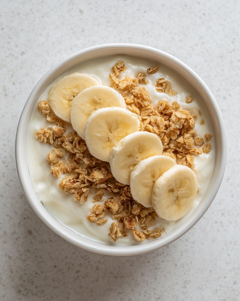 High Protein Banana Pudding Greek Yogurt Bowl Recipe - Recipe Image