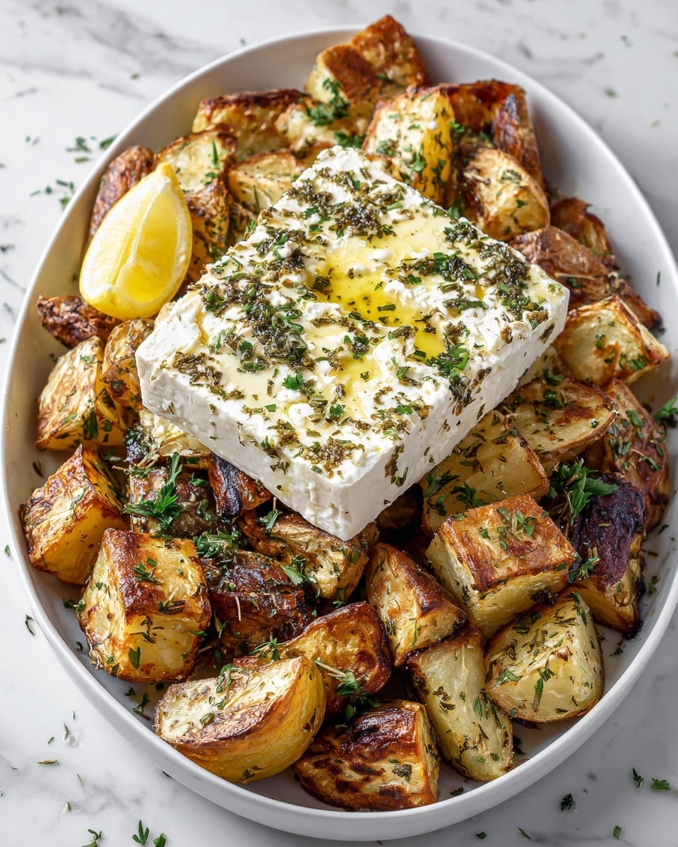 Baked Feta Potatoes Recipe - Recipe Image