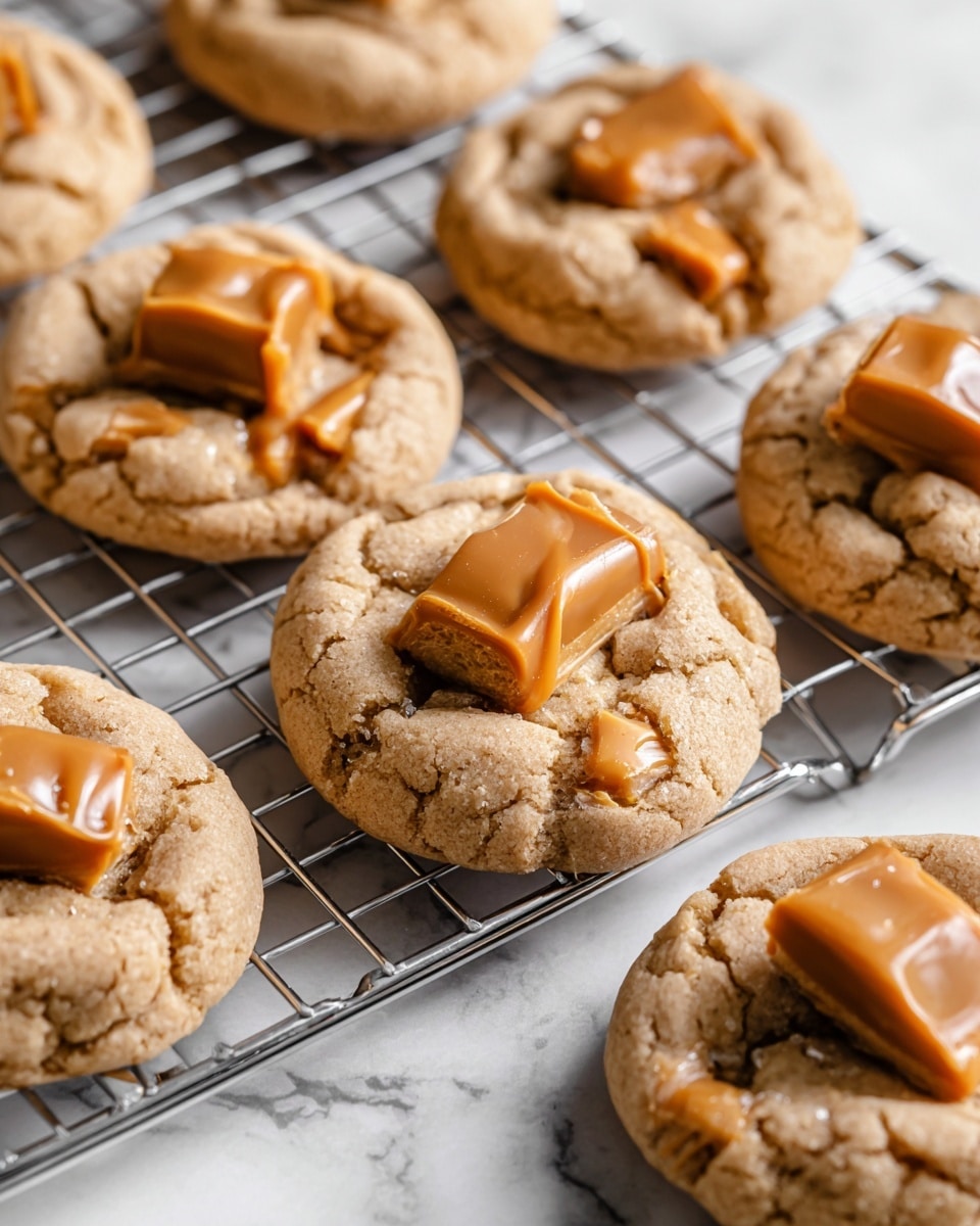 Thick and Chewy Peanut Butter Butterfinger Cookies Recipe - Recipe Image