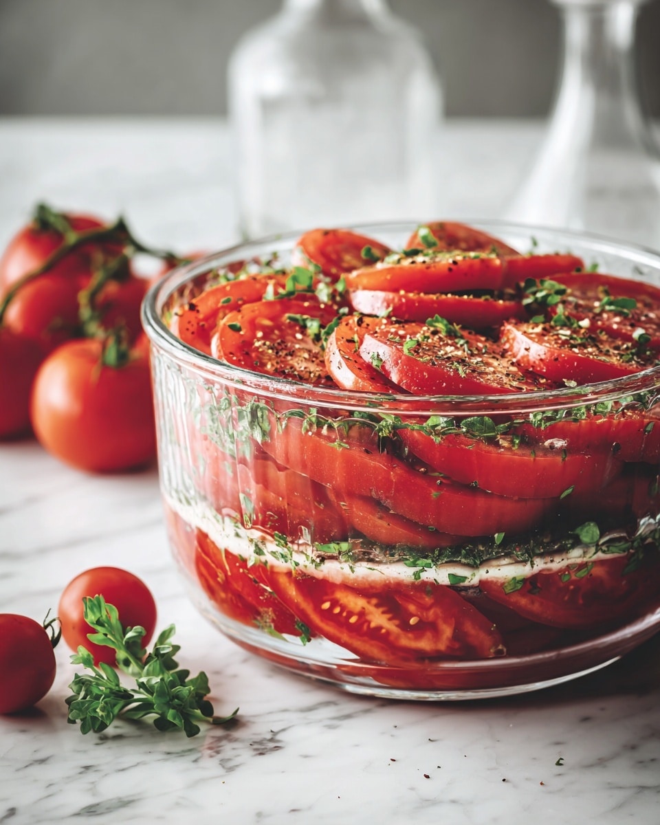 Easy Marinated Tomatoes Recipe - Recipe Image