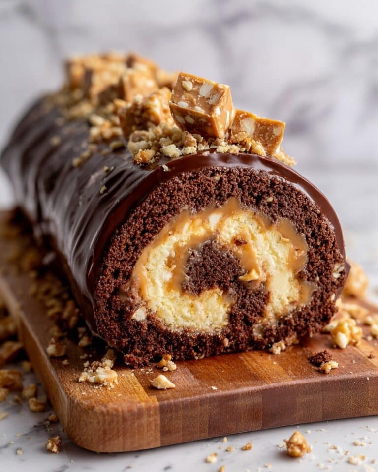 Chocolate Peanut Butter Cake Roulade Recipe