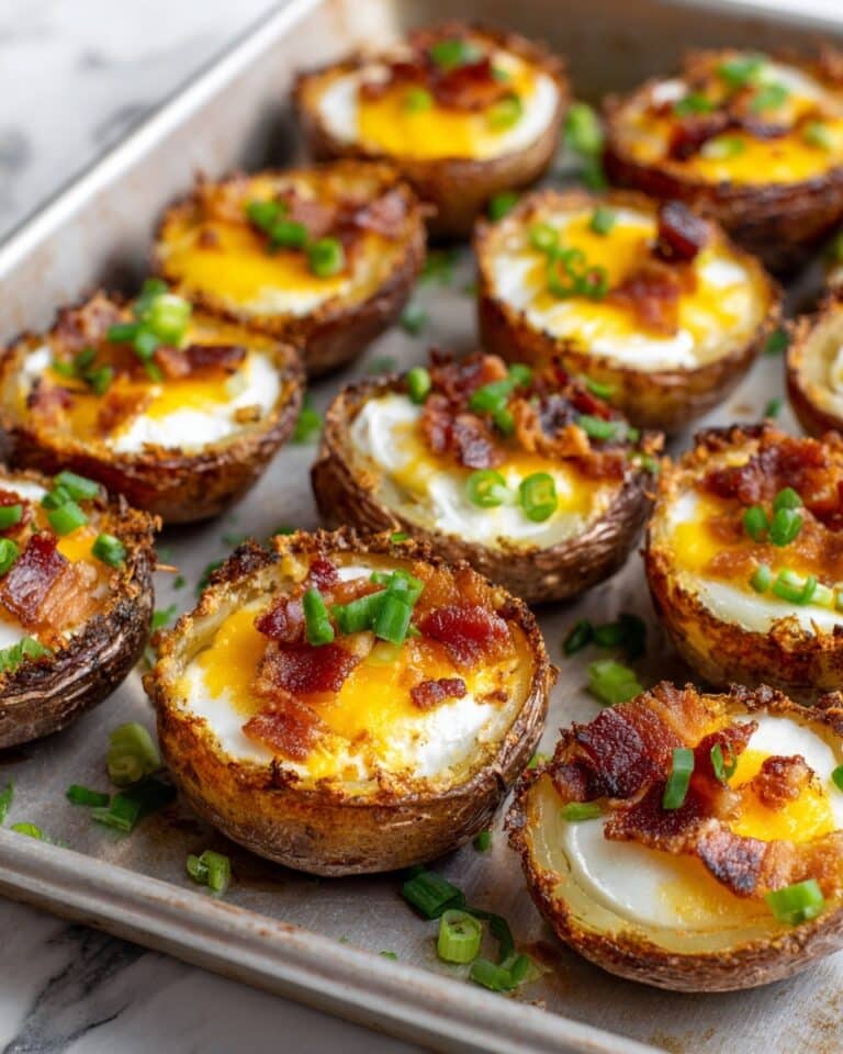 Baked Potato Rounds with Cheddar and Bacon Recipe