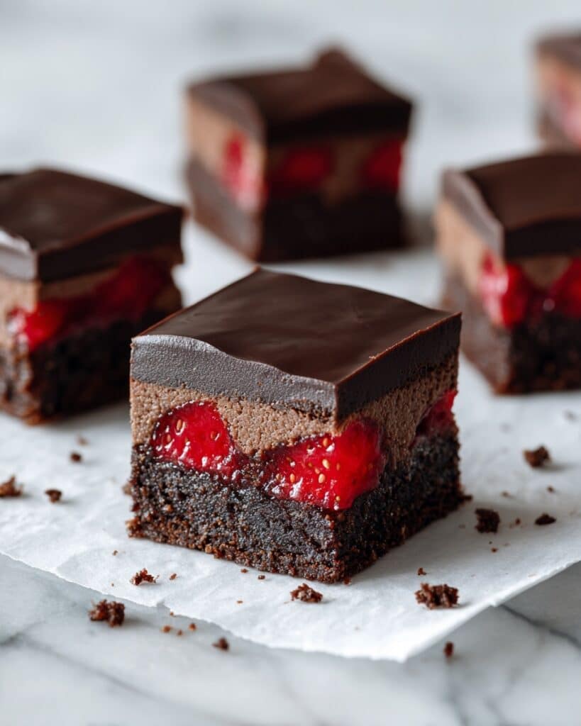 Chocolate-Covered Strawberry Brownies Recipe