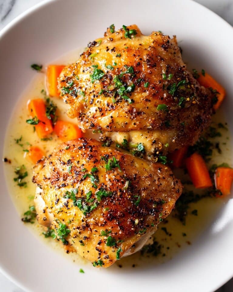 Crispy Brown Sugar Mustard Chicken Thighs Recipe