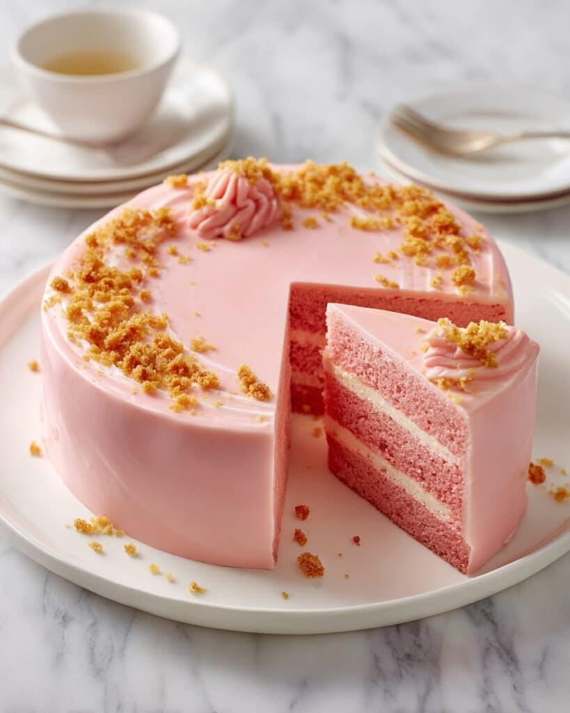 Strawberry Cheesecake Bundt Cake Recipe