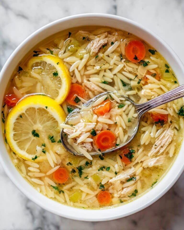 Lemon Chicken Orzo Soup Recipe