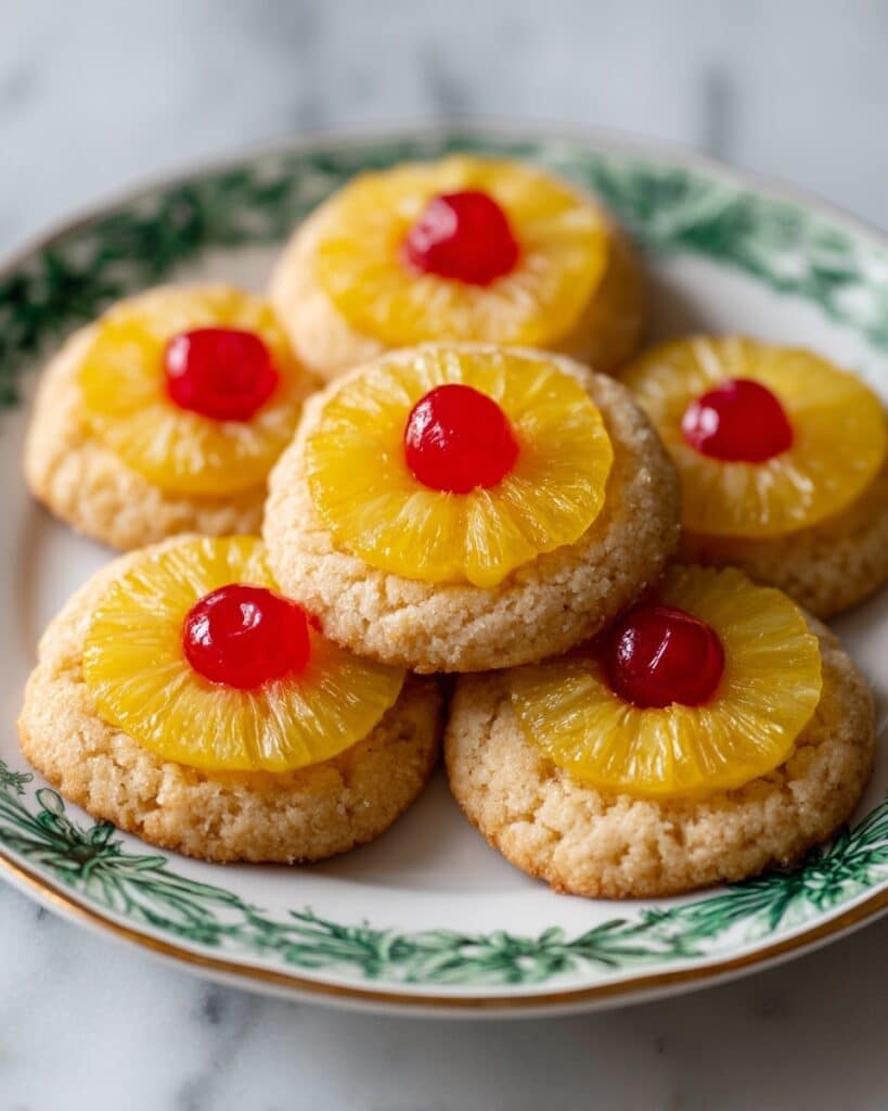Christmas Pineapple Upside-Down Sugar Cookies Recipe