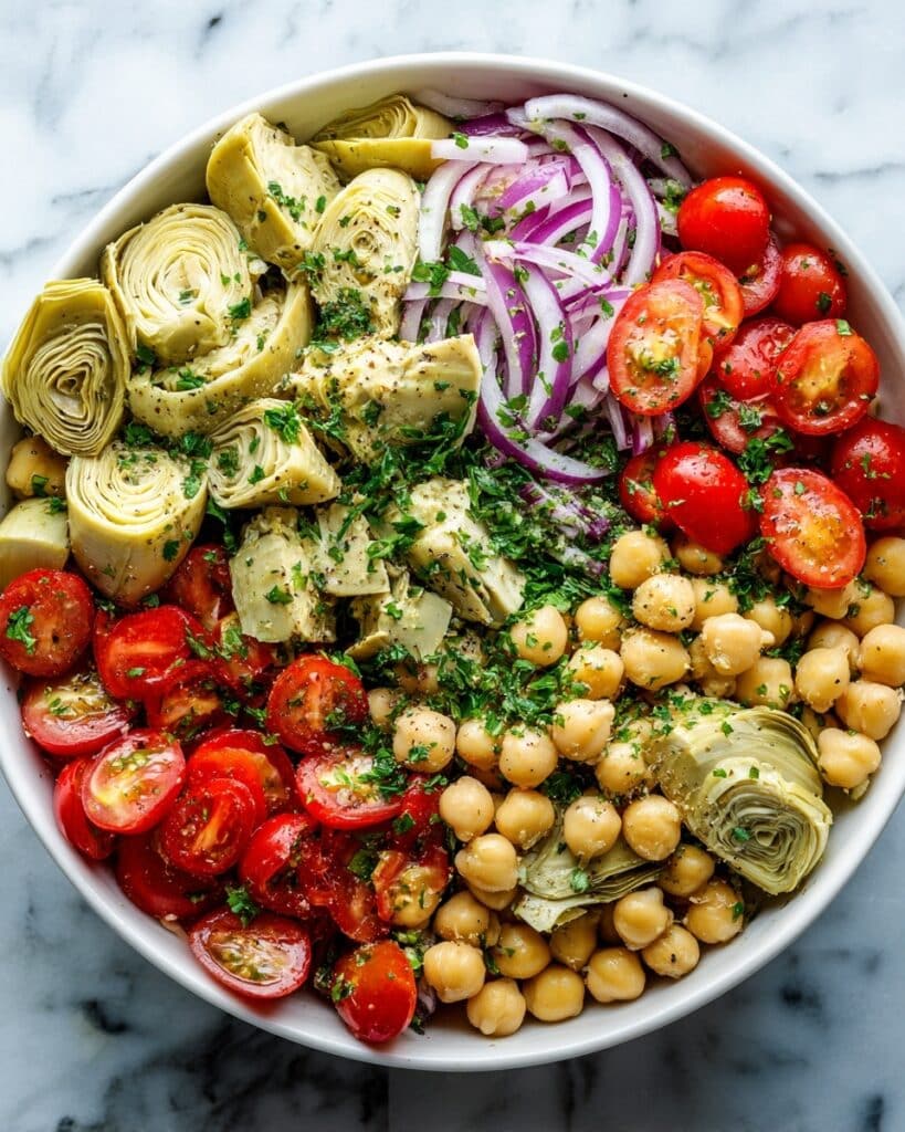 Tuscan Artichoke Tomato Salad Recipe