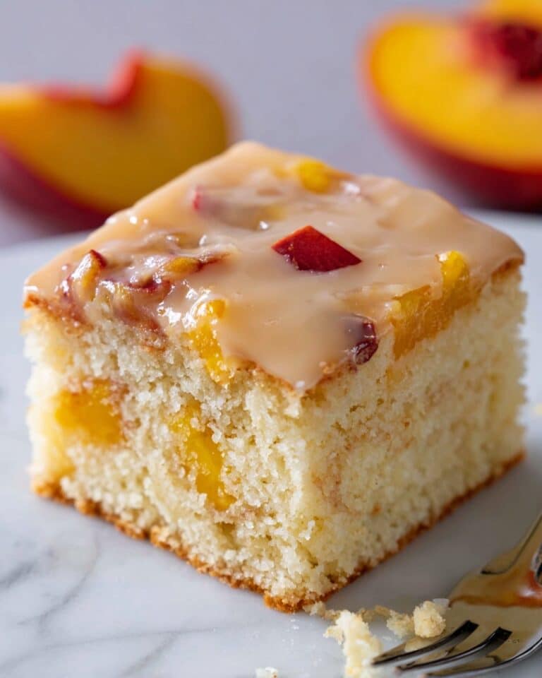 Brown Sugar Peach Cake Recipe