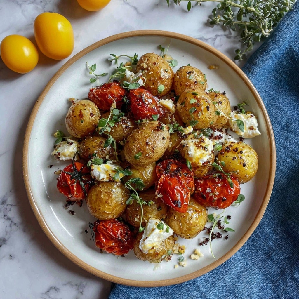 Baked Feta Potatoes: Crispy, Cheesy Perfection Recipe