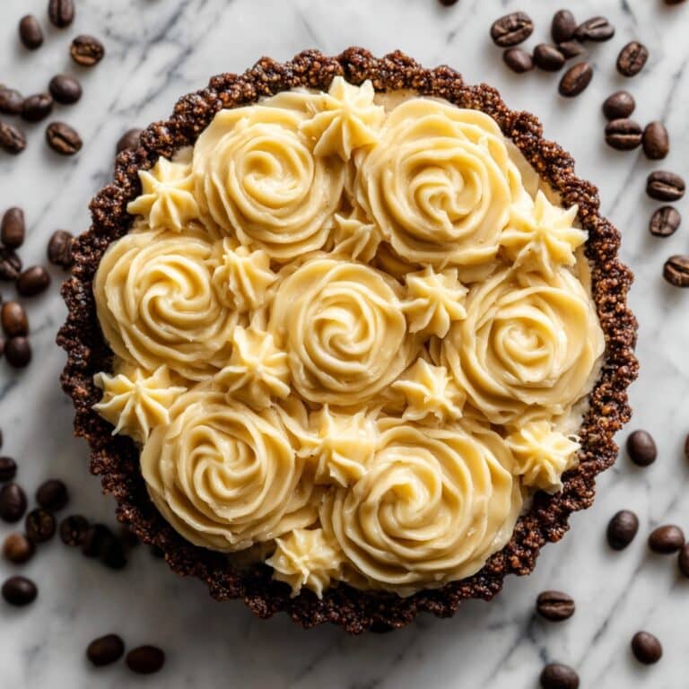 Dark Chocolate Tart with Espresso Whipped Cream Recipe