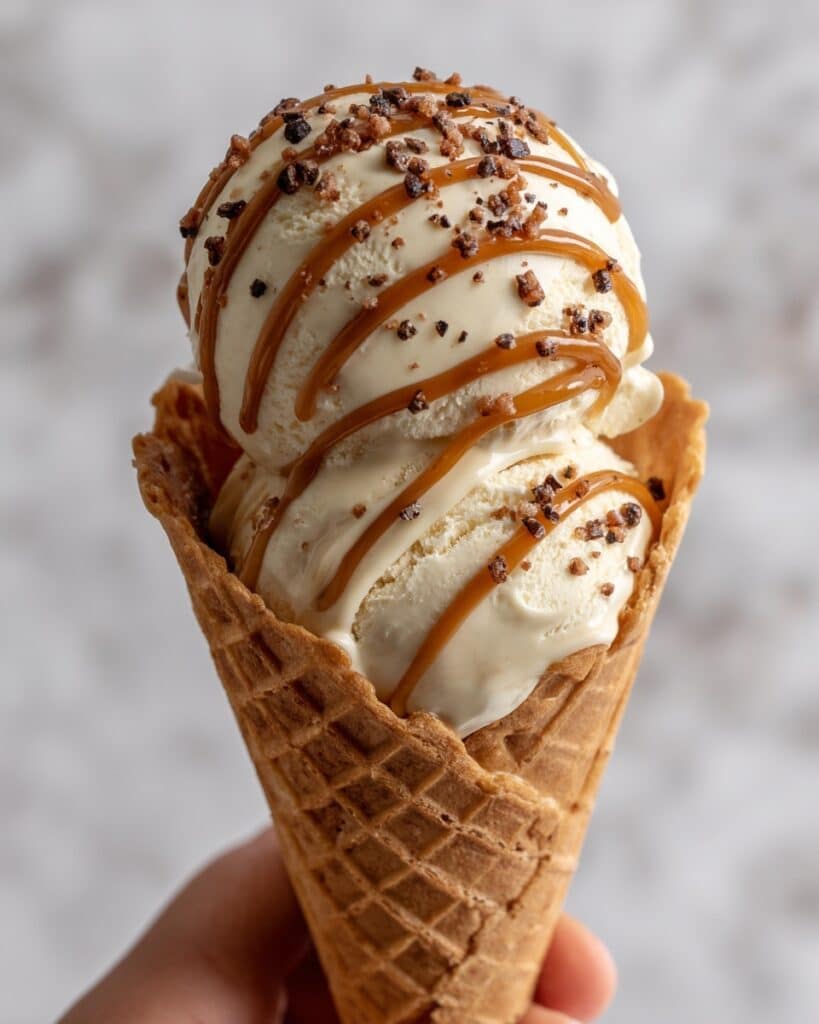Homemade Salted Caramel Ice Cream Recipe
