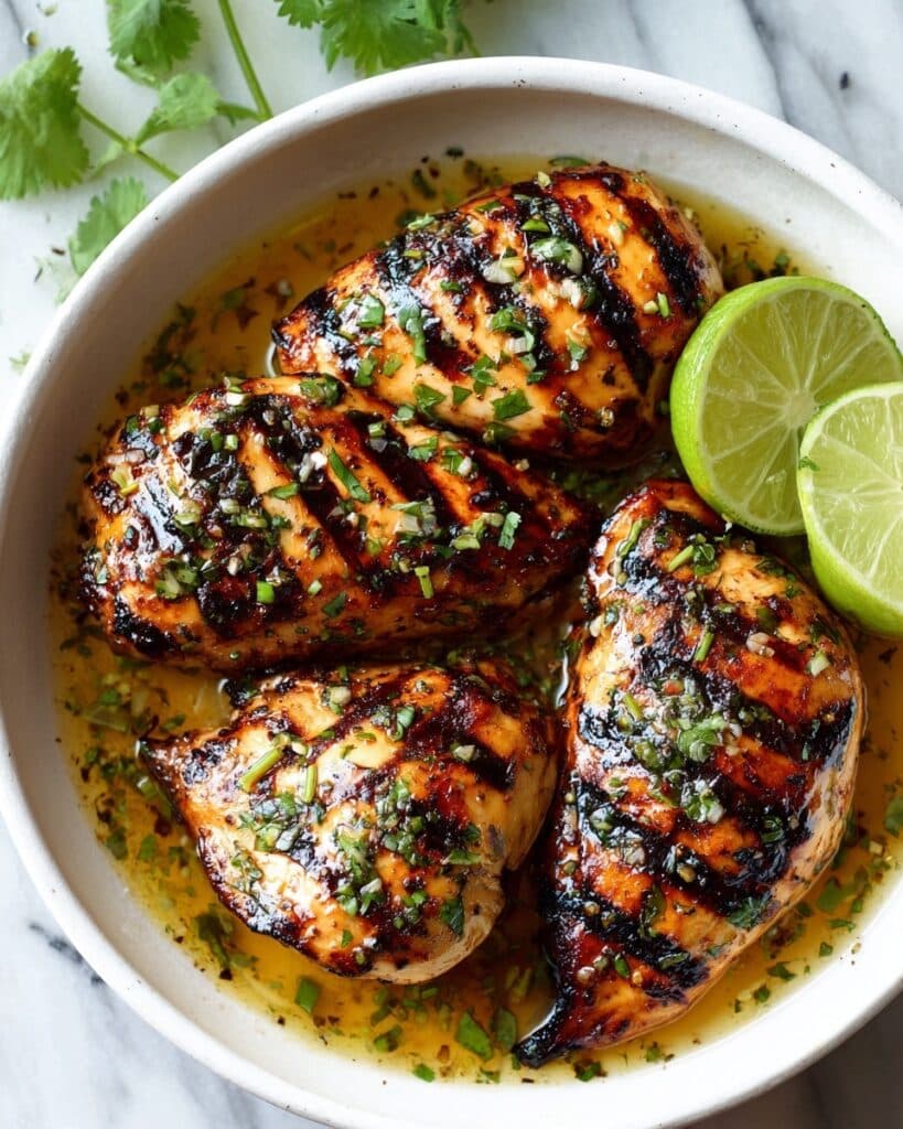 Charred Cilantro Lime Chicken Thighs Recipe