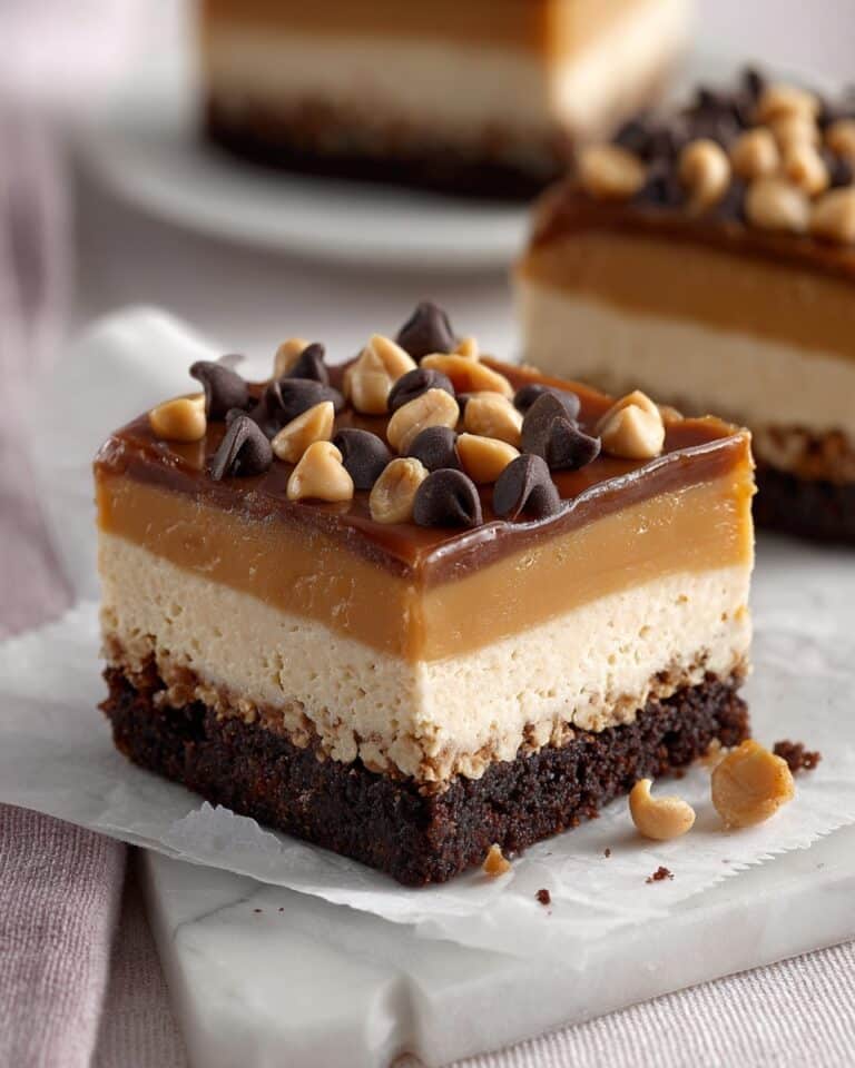 Chocolate Peanut Butter Cheesecake Bars Recipe