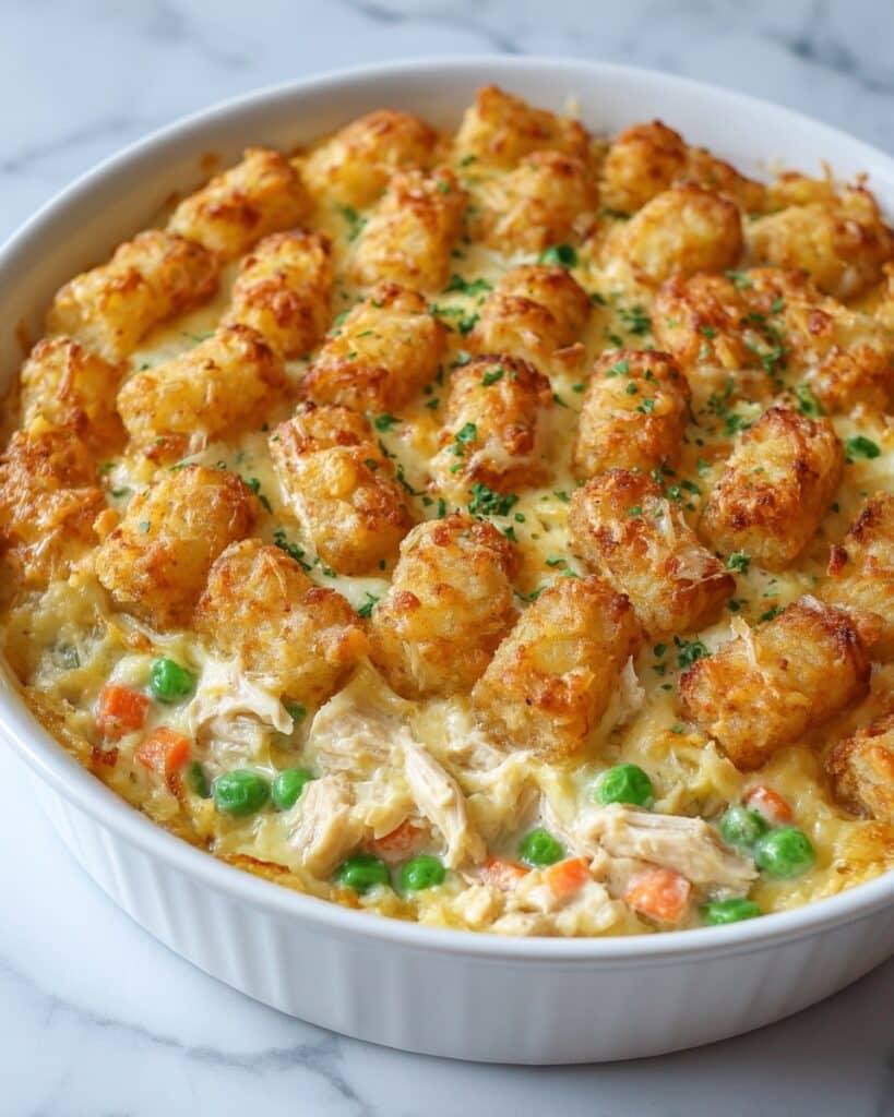 Tater Tot Chicken Pot Pie Recipe