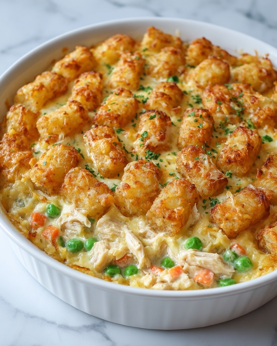 Tater Tot Chicken Pot Pie Recipe - Recipe Image