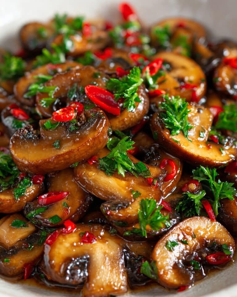 Crispy Chili Garlic Mushroom Recipe