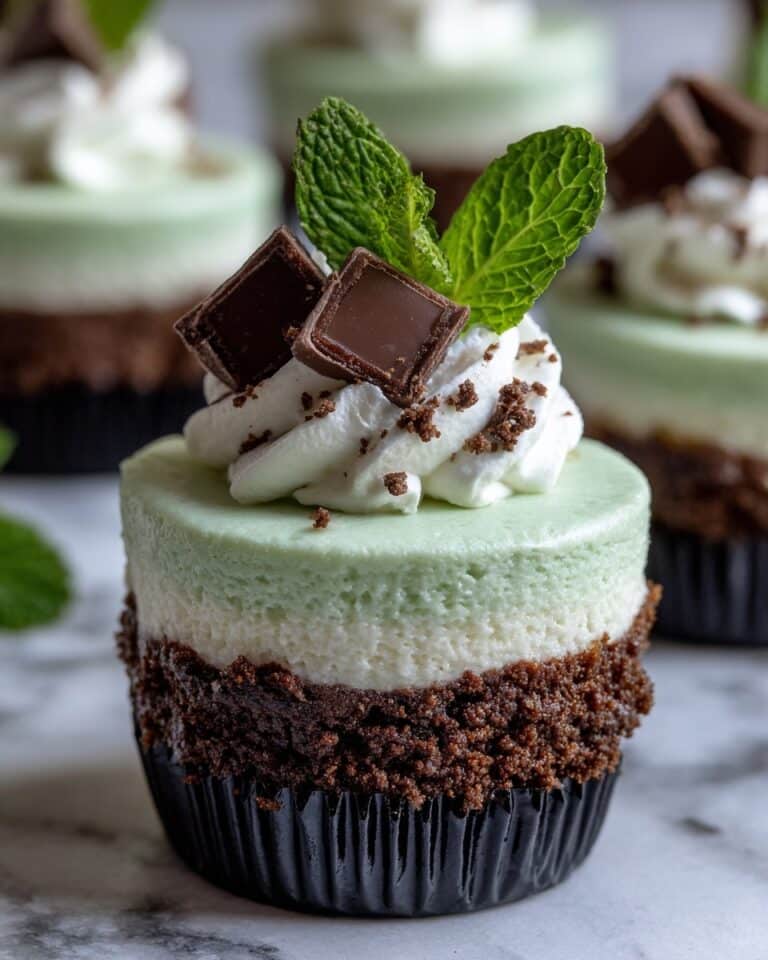 Mint Mini Cheesecakes Recipe