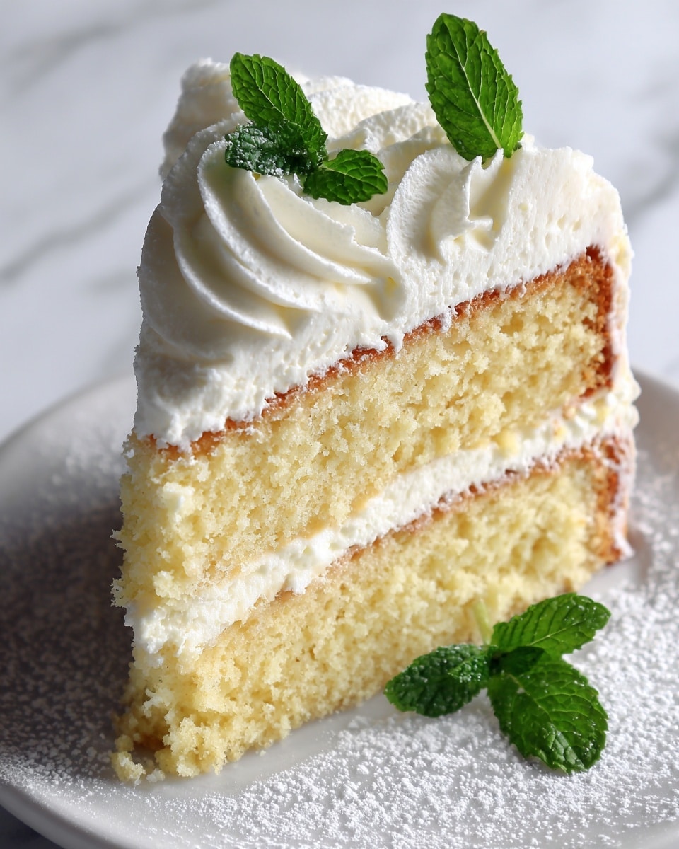 Lemon Custard Cloud Cake – Soft Layers & Silky Filling Recipe - Recipe Image