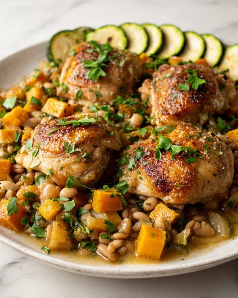 Healthy Spanish Chicken and Beans Recipe