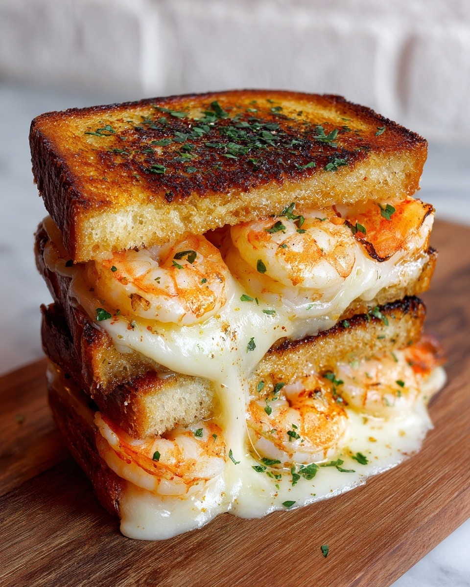 Ultimate Shrimp and Cheese Toast with Garlic Bread Recipe - Recipe Image