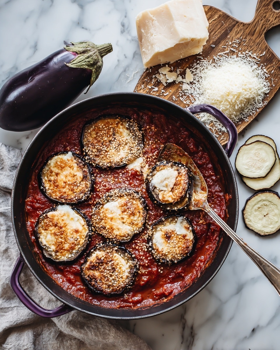 Skillet Eggplant Parmesan – A Comforting Delight Recipe - Recipe Image
