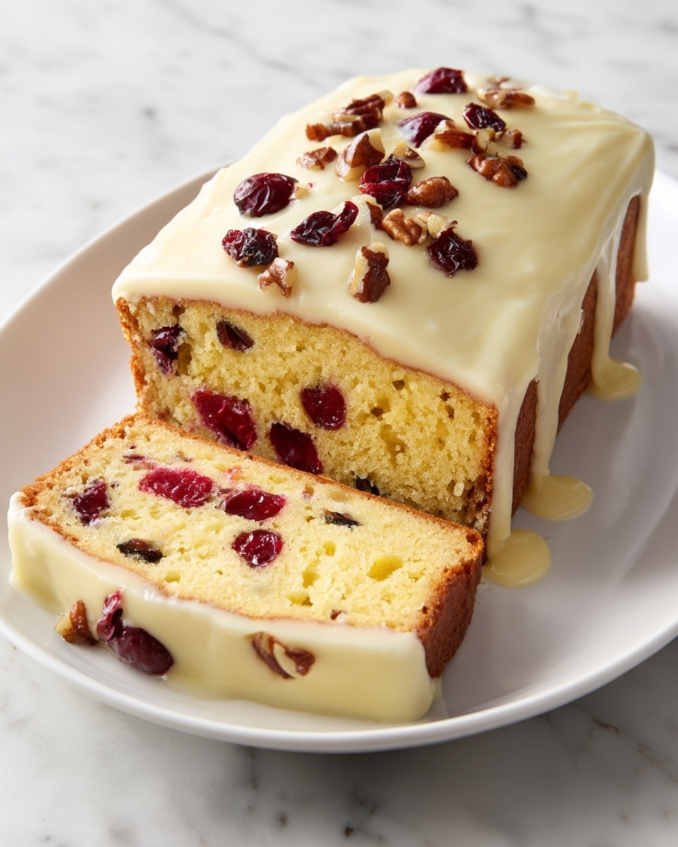 Christmas Cranberry Pound Cake Recipe - Recipe Image