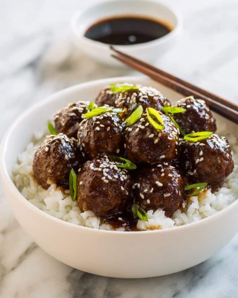Asian Turkey Meatballs with Hoisin Soy Sauce Recipe
