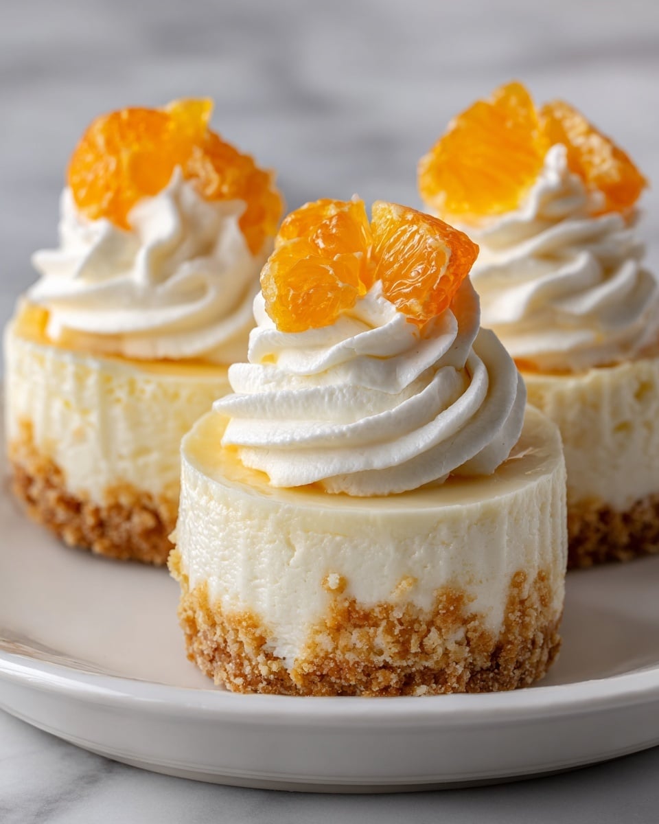 Orange Creamsicle Mini Cheesecakes Recipe - Recipe Image