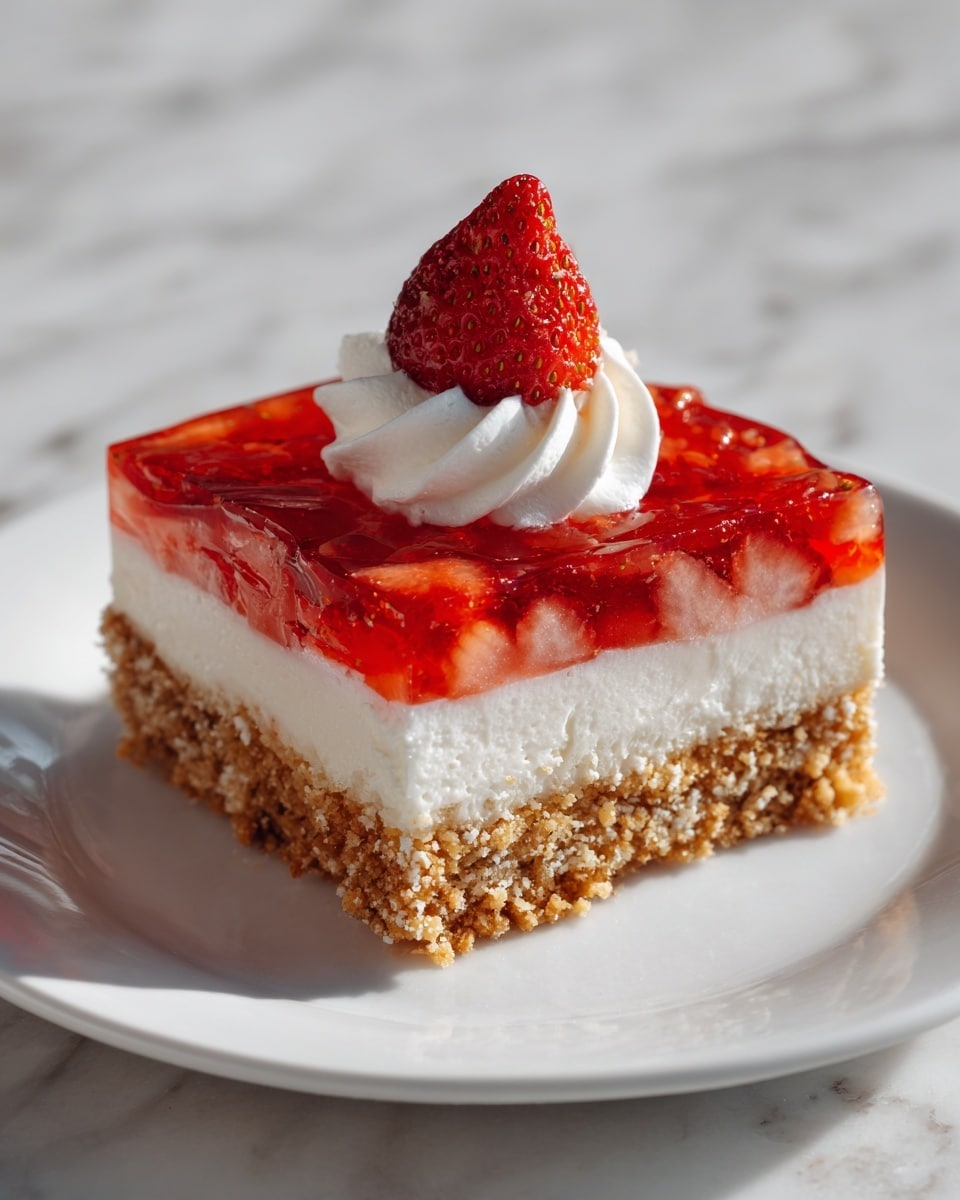 Strawberry Pretzel Salad Recipe - Recipe Image