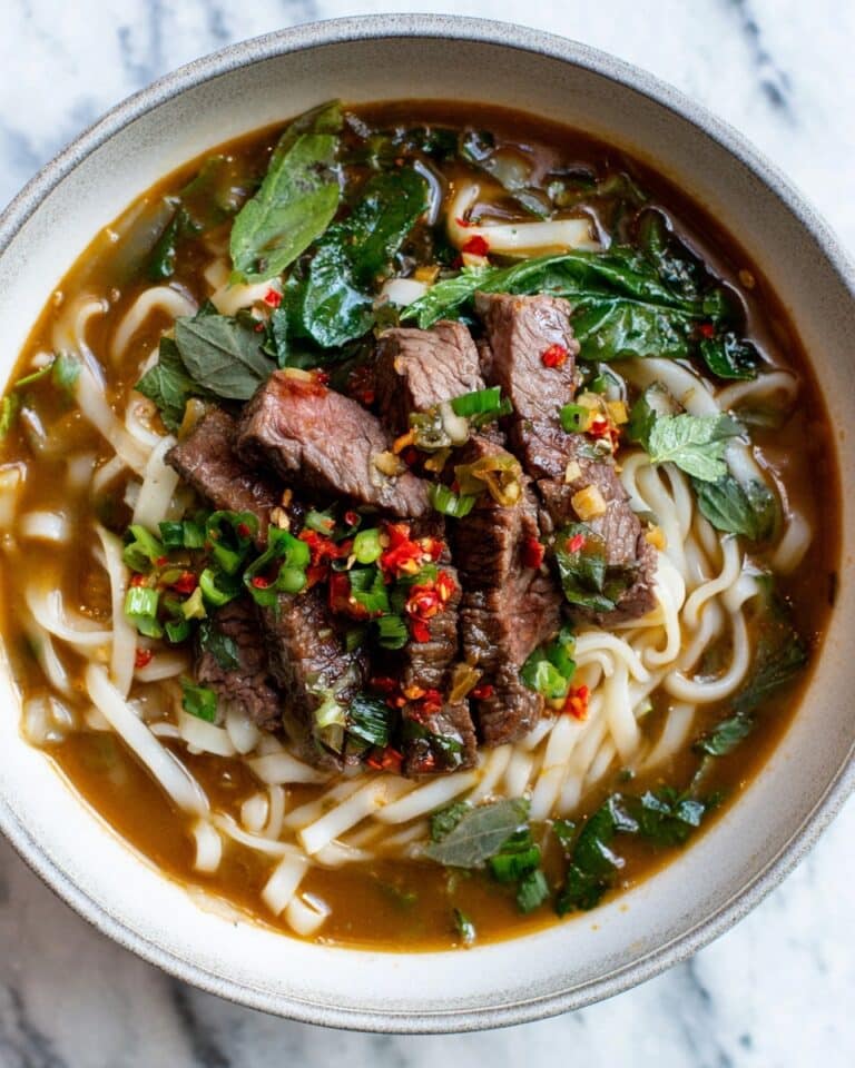 Sweet and Spicy Garlic Steak Pasta Recipe