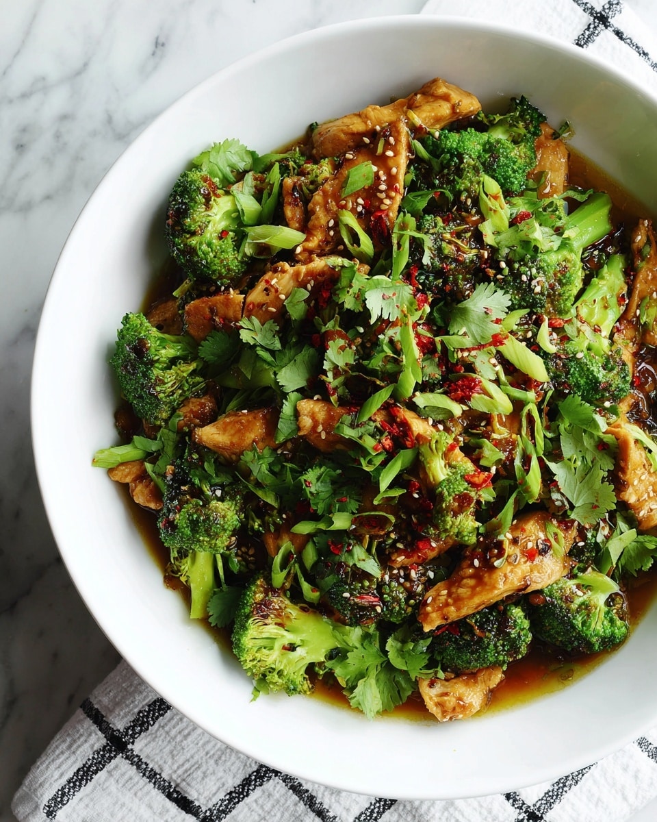 Garlic Chicken with Broccoli Recipe - Recipe Image