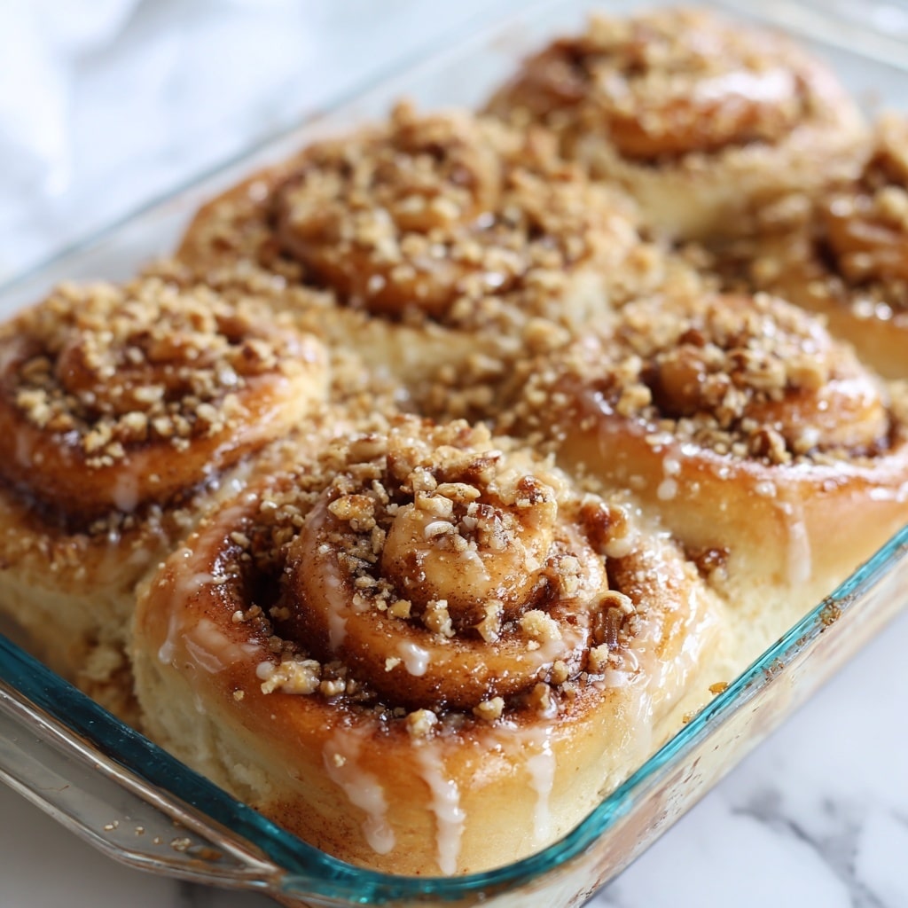 Peach Cobbler Cinnamon Rolls Recipe - Recipe Image
