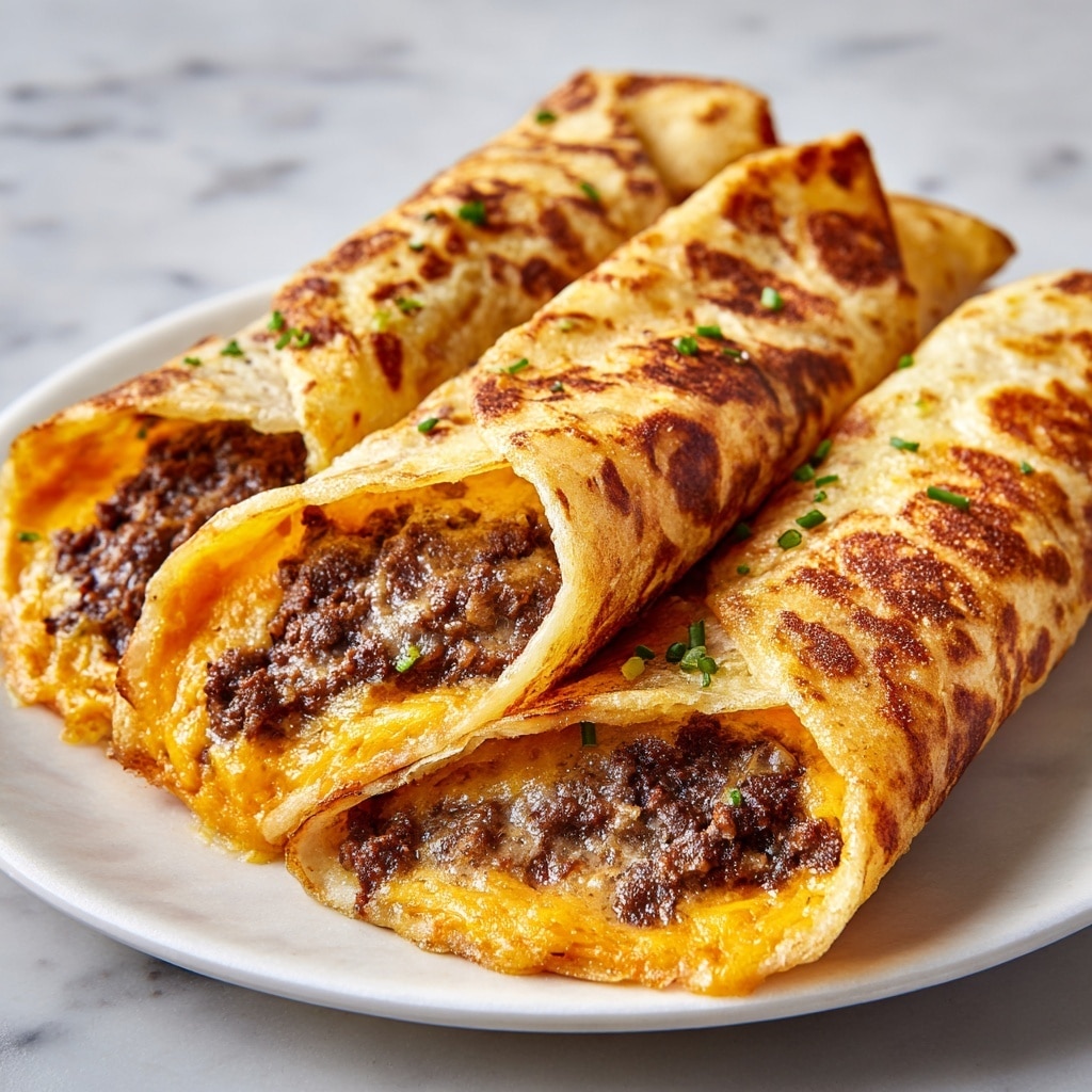 Cheeseburger Egg Rolls Recipe