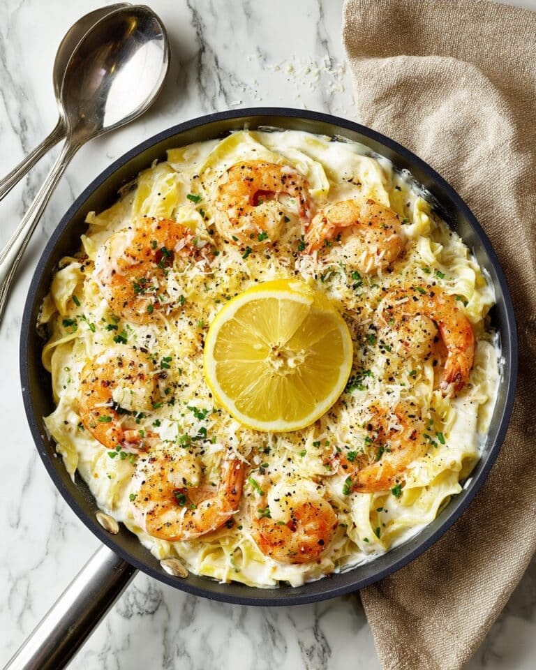 Creamy Lemon Parmesan Shrimp Recipe