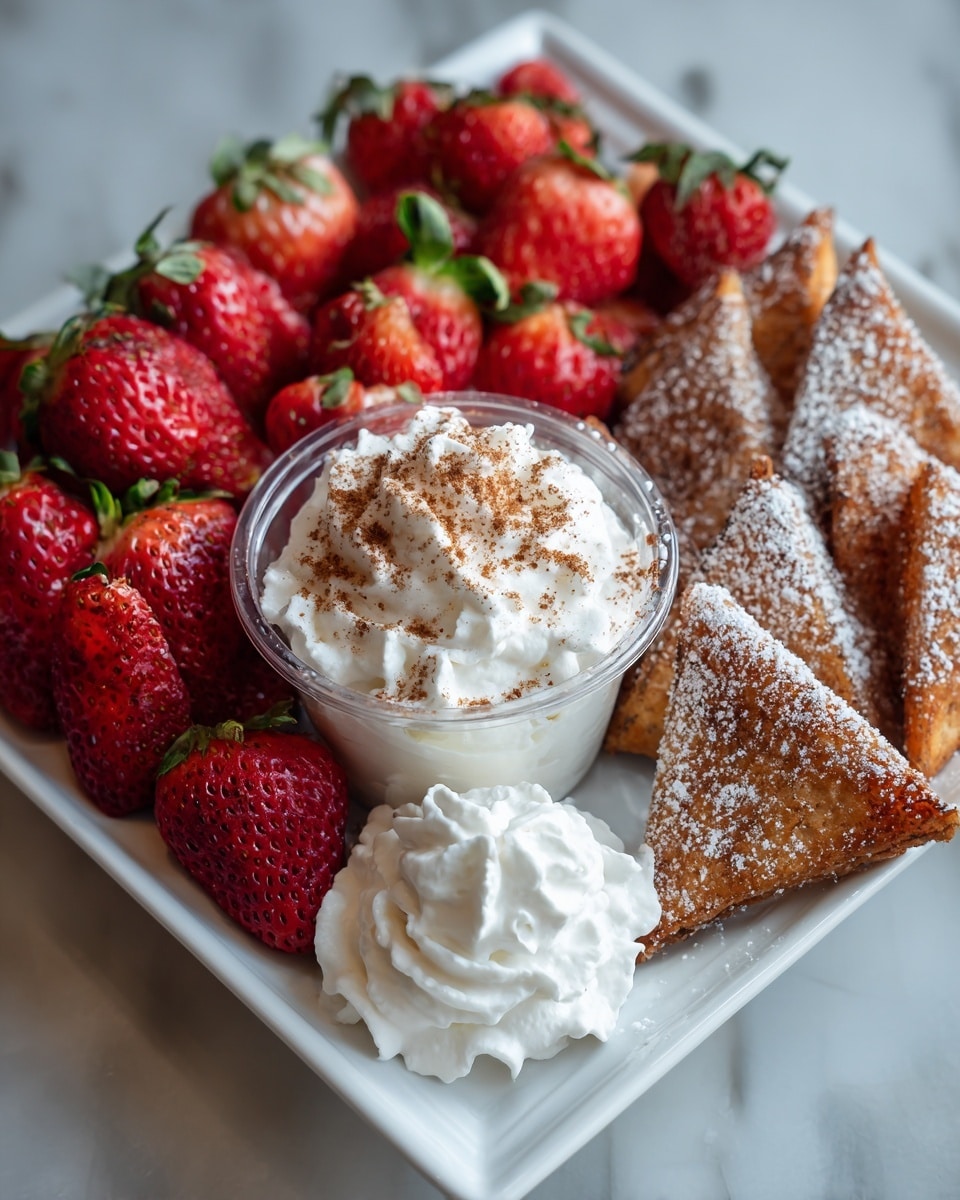 Strawberry Cheesecake Nachos Recipe - Recipe Image